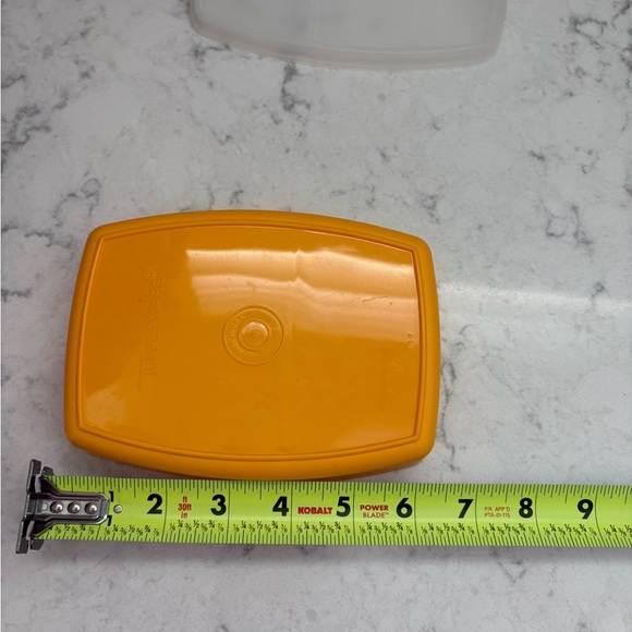Vintage Tupperware slim packette divided side by side lunch/Snack Container - Picture 5 of 5